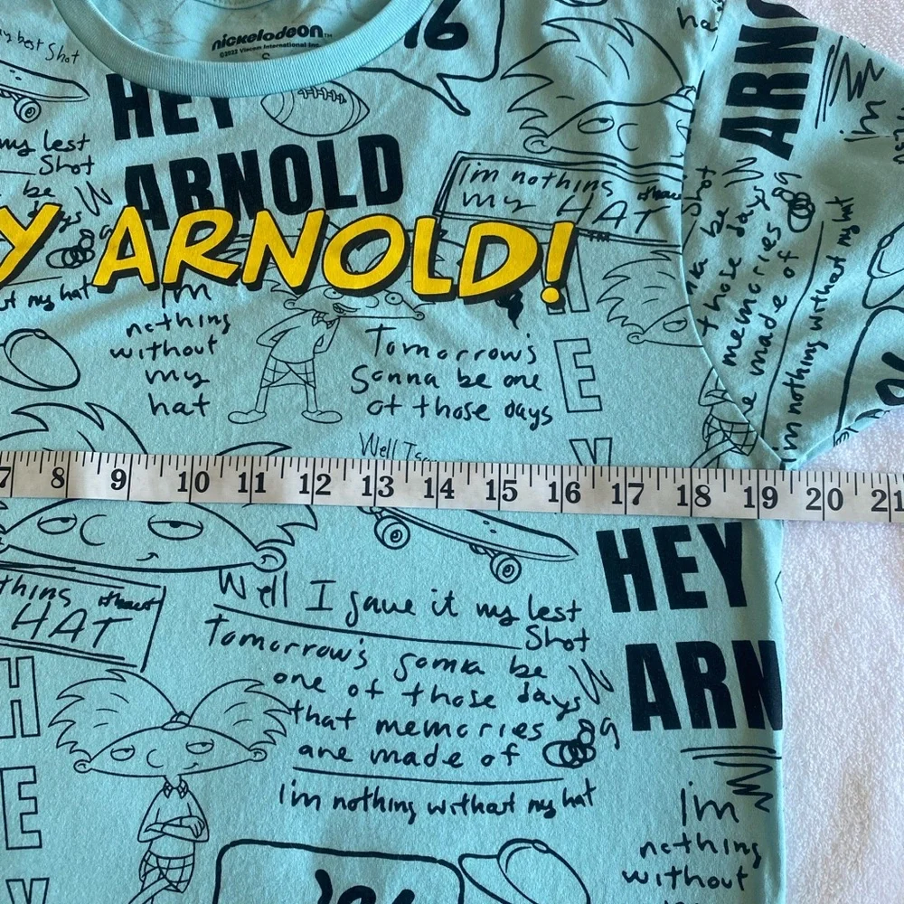 Nickelodeon Hey Arnold!‎ Light Blue Graphic Tee
